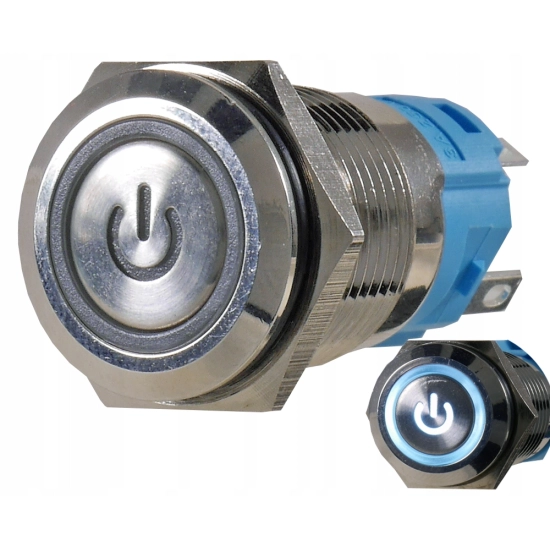 PRZYCISK WANDALOODPORNY 16mm BISTABILNY 3A/250V BP