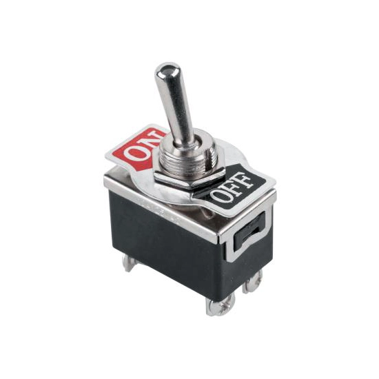 PRZELACZNIK 4 PIN METAL ON/OFF 12-230V TS-601