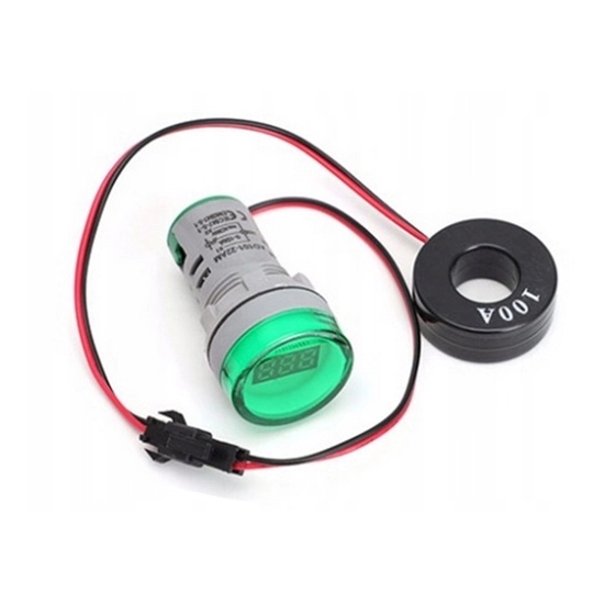 AMPEROMIERZ 100A LED 22mm MIERNIK MAŁY WSKAŹNIK Z