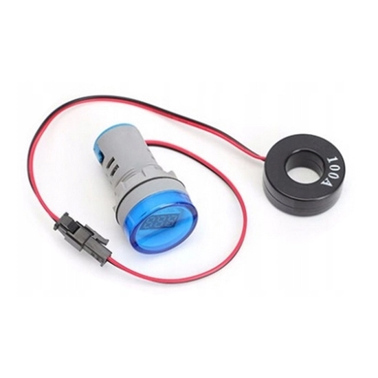 AMPEROMIERZ 100A LED 22mm MIERNIK MAŁY WSKAŹNIK N