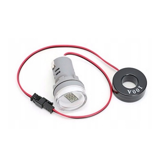 AMPEROMIERZ 100A LED 22mm MIERNIK MAŁY WSKAŹNIK B