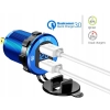 QUICK CHARGE USB QC 3.0 GNIAZDO WOLTOMIERZ METAL N