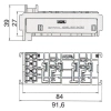 MODUŁ MTA 0101504 SKRZYNKA GNIAZDO 2x MIDI 4x MINI