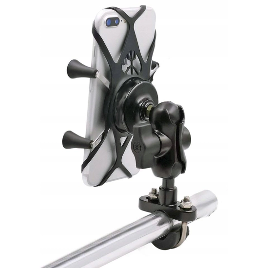 UCHWYT NA TELEFON ŁADOWARKA MOTOCYKLOWA USB 2A