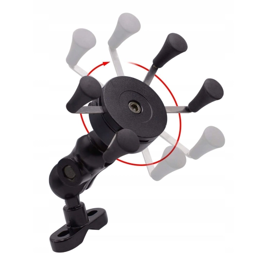 UCHWYT NA TELEFON ŁADOWARKA MOTOCYKLOWA USB 2A