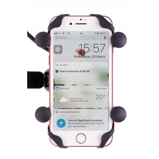 UCHWYT NA TELEFON ŁADOWARKA MOTOCYKLOWA USB 2A