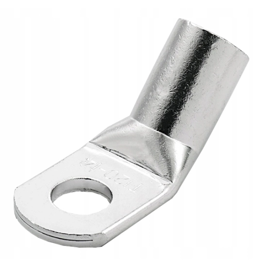 KONEKTOR OCZKOWY CU KATOWY M8 KABEL 10 mm2 45 ST