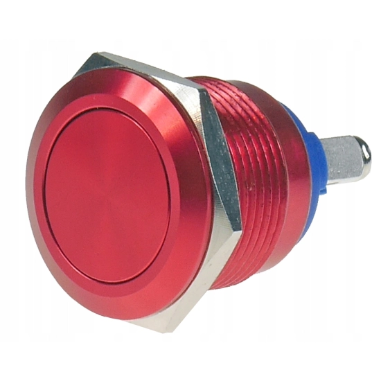 PRZYCISK WANDALOODPORNY 19mm CHWILOWY 2A/250V C PŁ