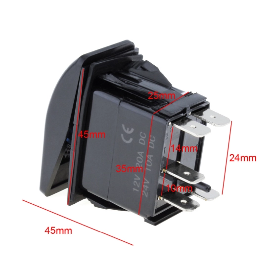 CARLING PRZELACZNIK IP68 WLACZNIK LED 12-24V 20A