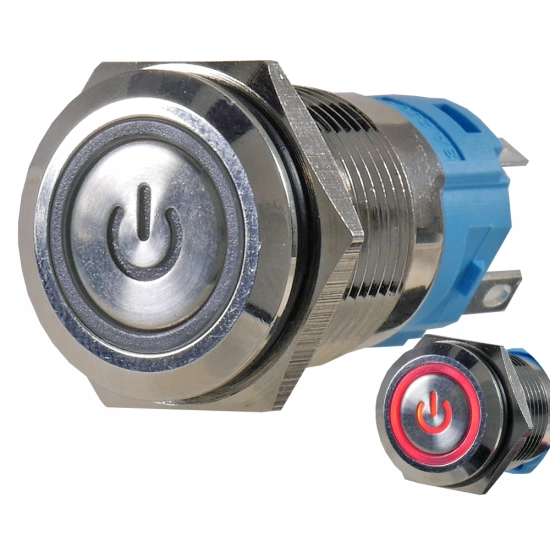 PRZYCISK WANDALOODPORNY 16mm BISTABILNY 3A/250V CP
