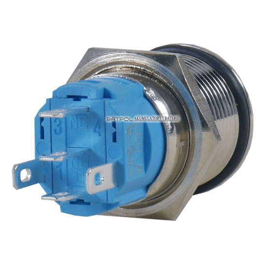 PRZYCISK WANDALOODPORNY 16mm BISTABILNY 3A/250V CP
