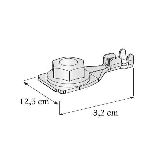 KONEKTOR OCZKOWY M5 Z NAKRETKA 4-6 MM2 SKRZYNKA