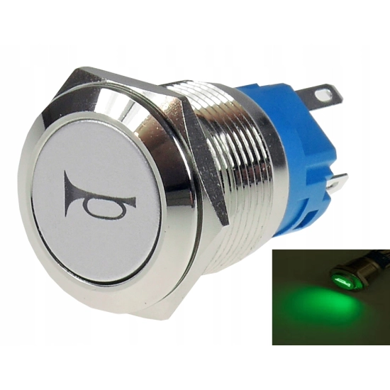 PRZYCISK WANDALOODPORNY 19mm KLAKSON 3A MONO Z