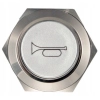 PRZYCISK WANDALOODPORNY 19mm KLAKSON 3A MONO C