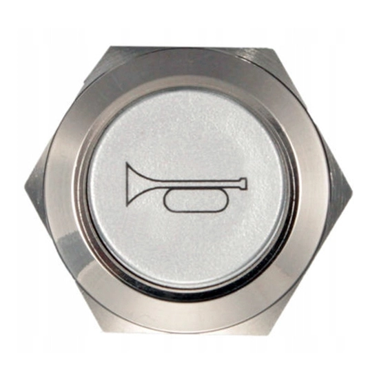 PRZYCISK WANDALOODPORNY 19mm KLAKSON 3A MONO C