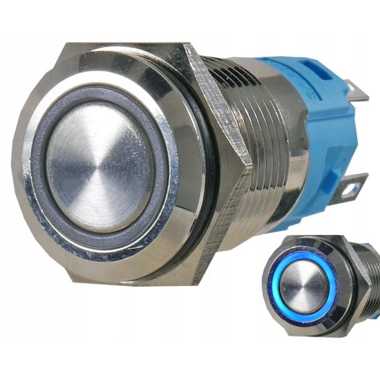 PRZYCISK WANDALOODPORNY 16mm BISTABILNY 3A/250V N