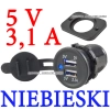 USB 5V 3,1A GNIAZDO SAMOCHODOWE LADOWARKA 12V K