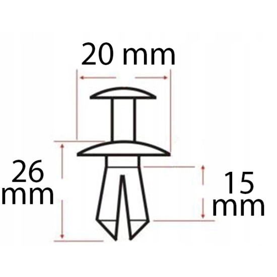 SPINKA KOLEK ROZPOROWY 8 mm UNIWERSALNY