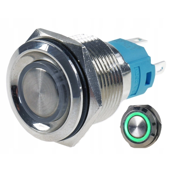 PRZYCISK WANDALOODPORNY 19mm MONOSTABILNY 3A/250 Z