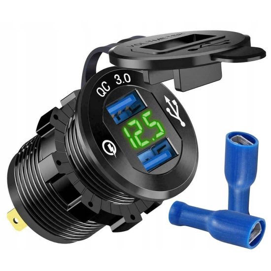QUICK CHARGE USB QC 3.0 GNIAZDO WOLTOMIERZ METAL Z