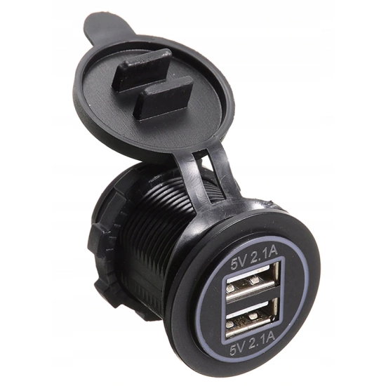 USB 5V 4,2A GNIAZDO SAMOCHODOWE LADOWARKA 12V Z