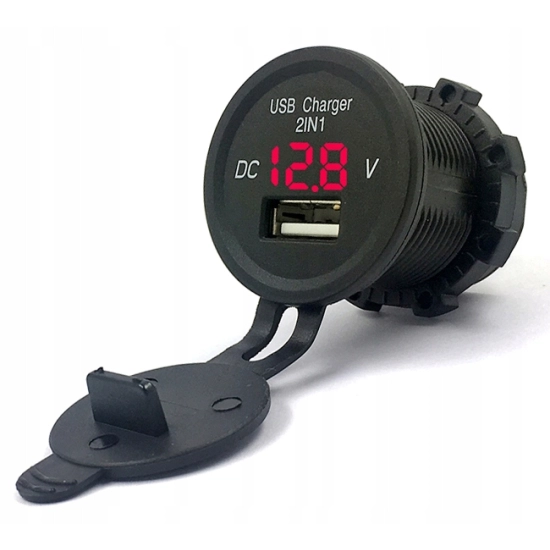 USB 2,1A SAMOCHODOWA LADOWARKA 12V WOLTOMIERZ CZ