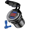 USB QC 3.0 GNIAZDO WOLTOMIERZ METAL WYLACZNIK C