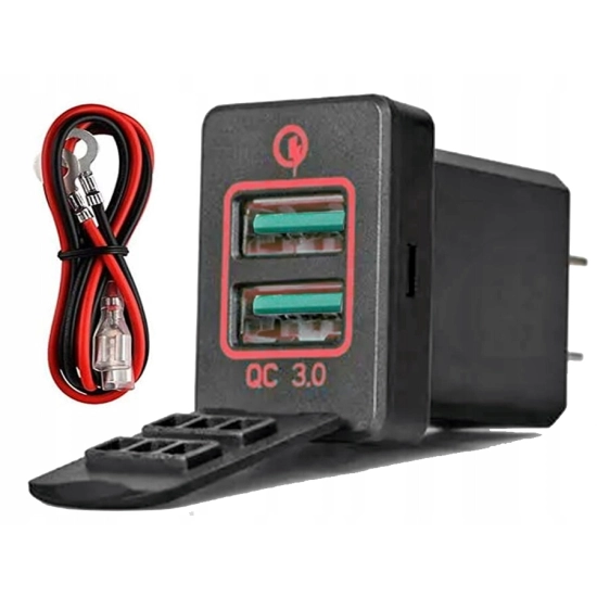 USB QC 3.0 GNIAZDO TOYOTA WIAZKA QUICK CHARGE C