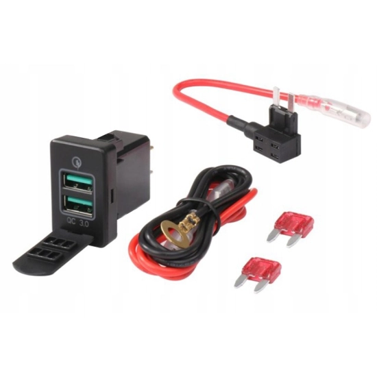 USB QC 3.0 GNIAZDO TOYOTA WIAZKA QUICK CHARGE N