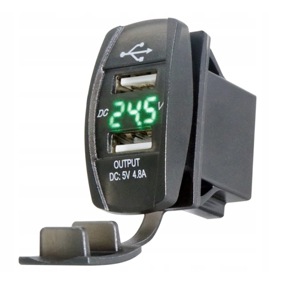 USB 5V 4,8A LADOWARKA WOLTOMIERZ PANELOWA Z