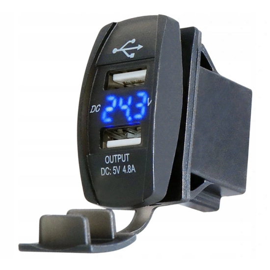 USB 5V 4,8A LADOWARKA WOLTOMIERZ PANELOWA B