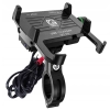 UCHWYT NA TELEFON ŁADOWARKA MOTOCYKLOWA USB 3.0 QC