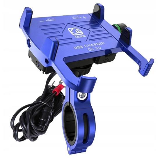 UCHWYT NA TELEFON ŁADOWARKA MOTOCYKLOWA USB 3.0 QC