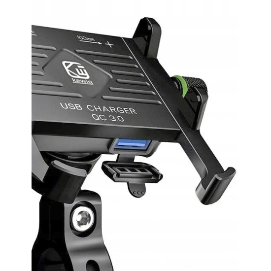 UCHWYT NA TELEFON ŁADOWARKA MOTOCYKLOWA USB 3.0 QC