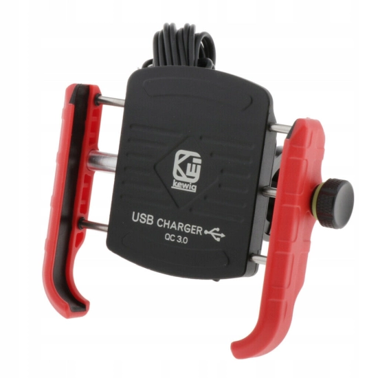 UCHWYT NA TELEFON ŁADOWARKA MOTOCYKLOWA USB 3.0 QC