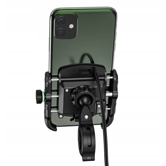 UCHWYT NA TELEFON ŁADOWARKA MOTOCYKLOWA USB 3.0 QC