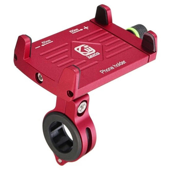 UCHWYT NA TELEFON MOTOCYKLOWY ROWEROWY METAL CZER