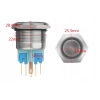 PRZYCISK WANDALOODPORNY 22mm BISTABILNY 3A/250 C P