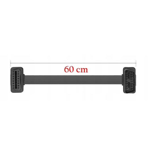 PRZEDŁUŻACZ KABEL OBD2 II PŁASKI Vgate iCar 60 cm